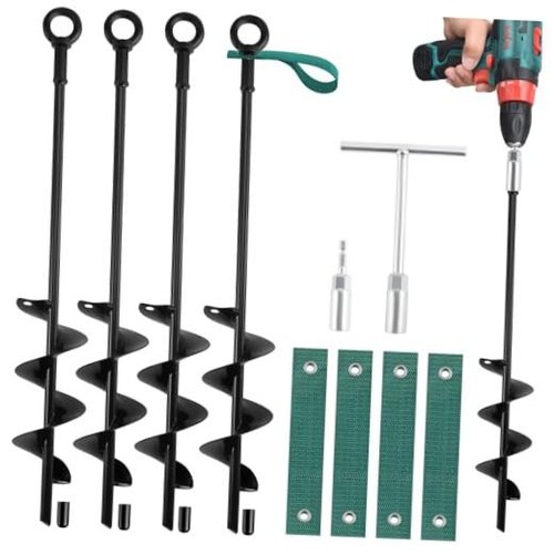 Inch ground anchors screw - 18-inch,