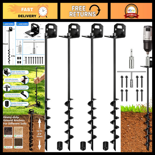 Heavy duty ground screw - 25", heavy-duty