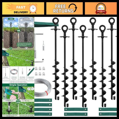 Heavy duty ground anchors - 18",