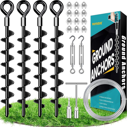Ground anchors heavy duty - anchors, shed