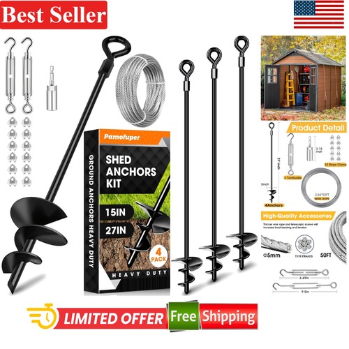 Ground anchors shed kit - ground,