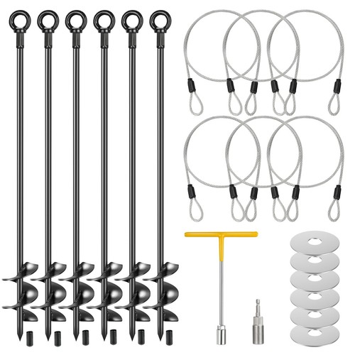 Pcs ground anchors - 6,