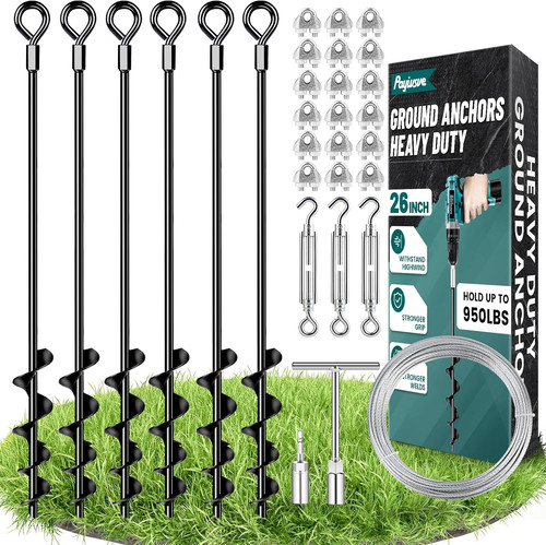 Ground anchors heavy duty shed - anchors,