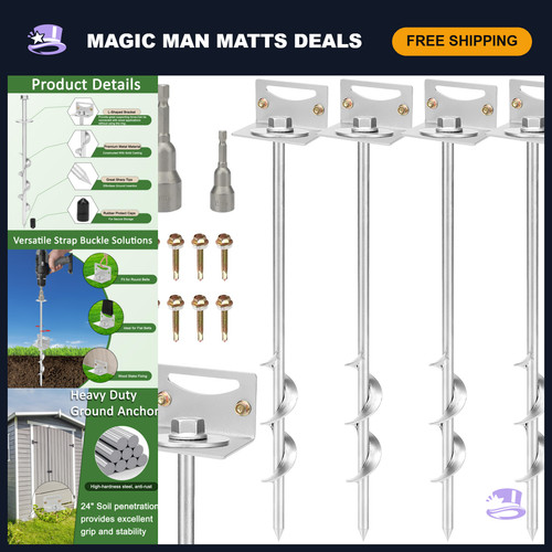Heavy duty ground - ground, anchors