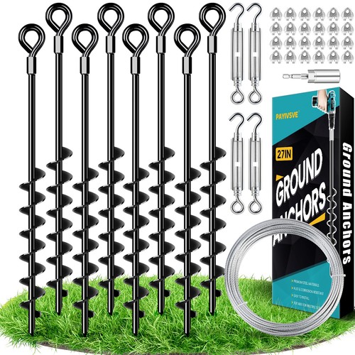 Ground anchors heavy - 27", duty