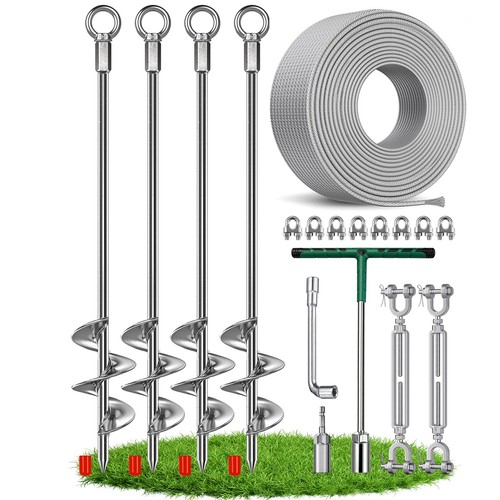 Screw ground anchors - ground,
