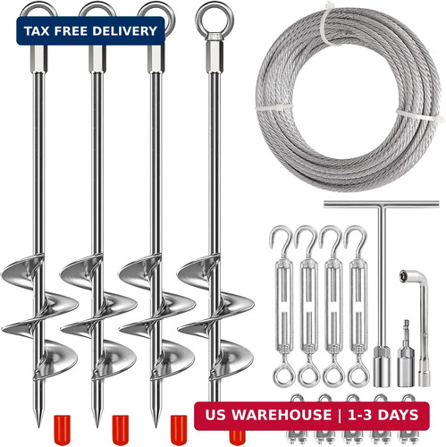 Pack ground anchors shed - 4,