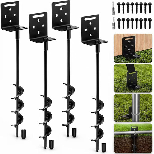 Ground anchors screw shed - screw, in