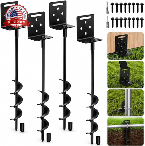 Ground anchors screw - anchors, in
