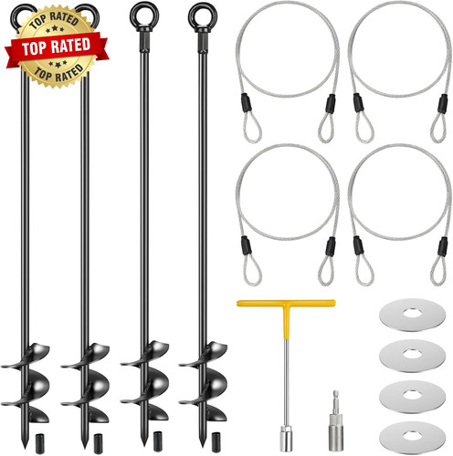 Pcs ground anchors - 4,