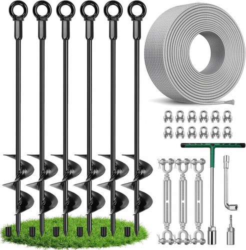 Inch ground anchors screw - 30,