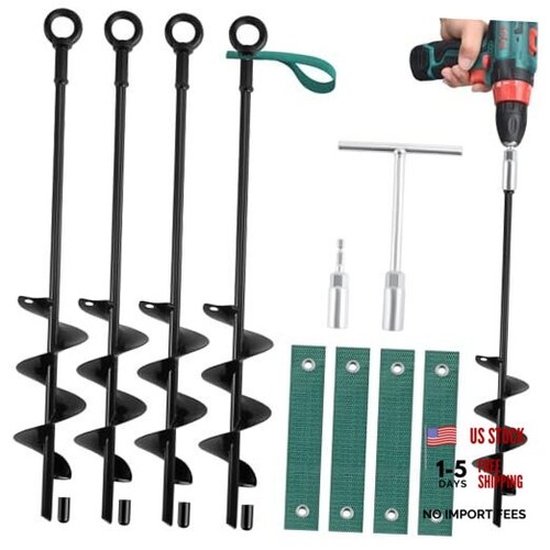 Inch ground anchors screw - 18-inch,
