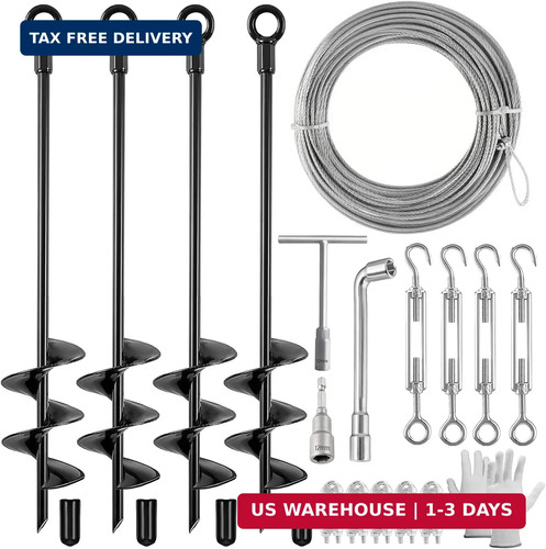Pack ground anchors shed - 4,
