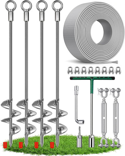 Screw ground anchors - 30", screw-in