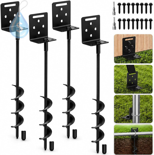 Ground anchors screw shed - anchors,