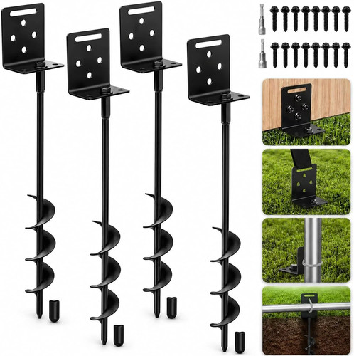 Ground anchors screw shed - anchors,