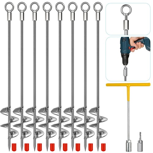 Ground anchors heavy - ground, 8
