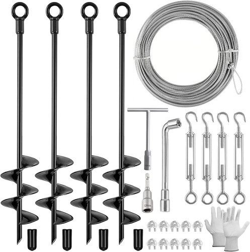 Pack ground anchors shed - 4,