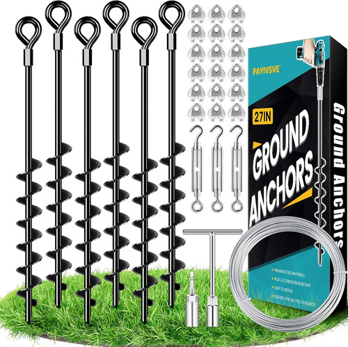 Ground anchors heavy duty - duty, shed
